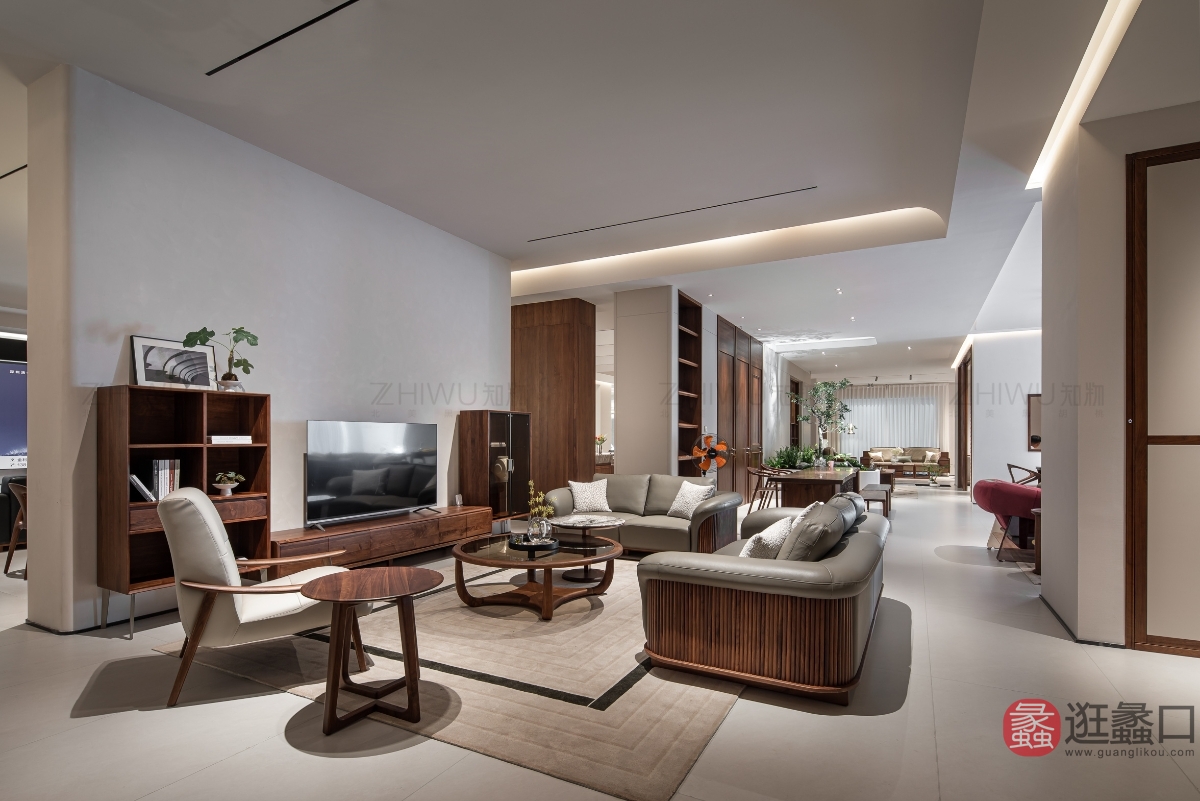 知物北美黑胡桃家具客厅意式极简茶几/边几/角几FAS级黑胡桃木7